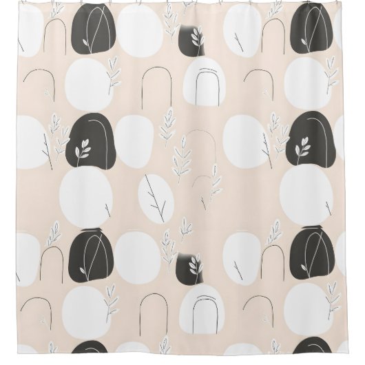 Minimalistischer Duschvorhang (Vorderseite)