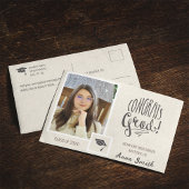 Minimalistischer Earthtone-Abschluss Postcard Ankündigungspostkarte