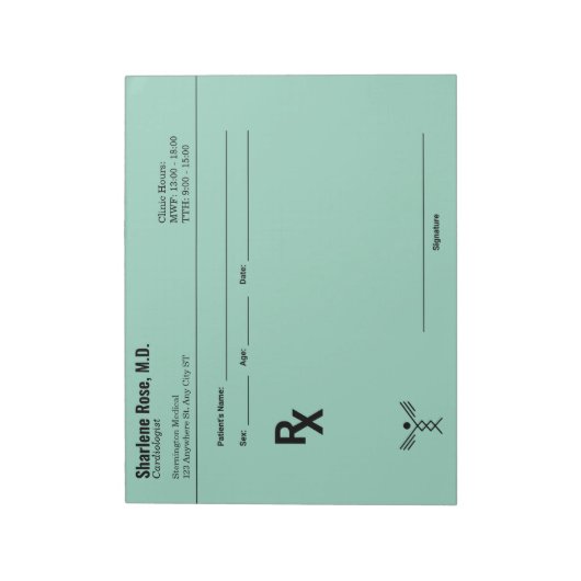 Minimalistischer Editor für benutzerdefinierte Pre Notizblock (Rotiert)