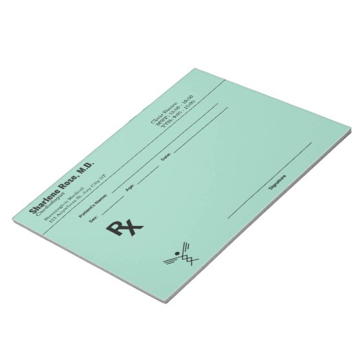 Minimalistischer Editor für benutzerdefinierte Pre Notizblock (angewinkelt)