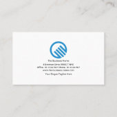 Minimalistischer Einfach-Grau-Line-Unternehmer-Sta Visitenkarte (Rückseite)