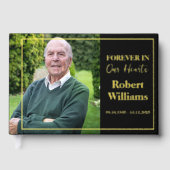 Minimalistischer, einfacher Bestattungs-Sake Mermo Gästebuch (Vorderseite)