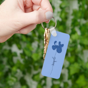 Minimalistischer einfacher Blumen-Schlüsselanhänge Schlüsselanhänger
