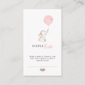 Minimalistischer einfacher Elefant Baby Dusche Win Begleitkarte (Vorderseite)