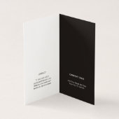 Minimalistischer einfacher eleganter visitenkarten (Innenseite)