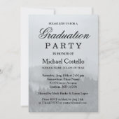 Minimalistischer, einfacher Eleganter Wald Misty A Einladung (Vorderseite)