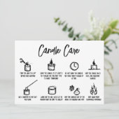 Minimalistischer, einfacher Kerzenschutz Danke, Lo Dankeskarte (Stehend Vorderseite)