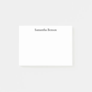 Minimalistischer einfacher Name Post-it Klebezettel