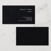 Minimalistischer, einfacher Schlichter Architekt P Visitenkarte (Vorne/Hinten)