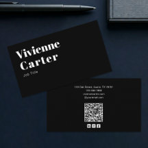 Minimalistischer einfacher Schwarz-Weiß-Social-Med