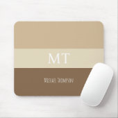 Minimalistischer einfacher und stilvoller Monogram Mousepad (Mit Mouse)