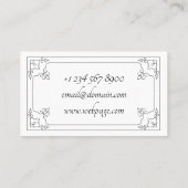 Minimalistischer einfacher visitenkarte (Rückseite)