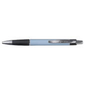 Minimalistischer Einfarbenstift - Staubblau Kugelschreiber (Rückseite)