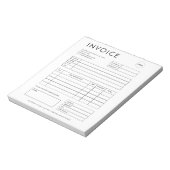 Minimalistischer Eingang kundenspezifischer Rechnu Notizblock (Rotiert)