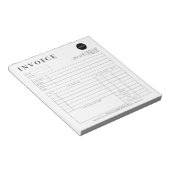 Minimalistischer Eingang kundenspezifischer Rechnu Notizblock (angewinkelt)