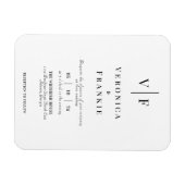 Minimalistischer Einladungs-Magnet Magnet (Horizontal)