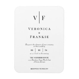 Minimalistischer Einladungs-Magnet Magnet