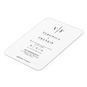 Minimalistischer Einladungs-Magnet Magnet (Linke Seite)