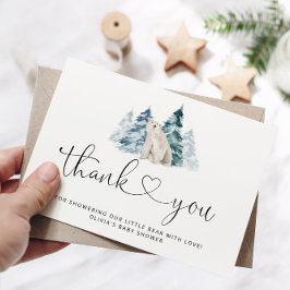 Minimalistischer Eisbär vielen Dank Karte