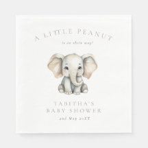 Minimalistischer Elefant Little Peanut Babyshower