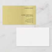 Minimalistischer Elegangola-Effekt Schlicht modern Visitenkarte (Vorne/Hinten)