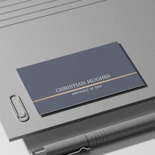 Minimalistischer Elegante Blue Imitate Kupferleitu Visitenkarte