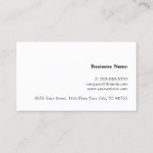 Minimalistischer, eleganter Anwalt in White Copper Visitenkarte (Rückseite)