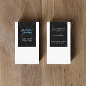 Minimalistischer eleganter Architekt Visitenkarte