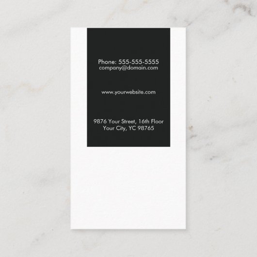 Minimalistischer eleganter Architekt Visitenkarte (Rückseite)