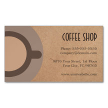 Minimalistischer eleganter Brown Coffee Shop