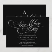 Minimalistischer Eleganter Chic | Abendessen Probe Einladung (Vorne/Hinten)