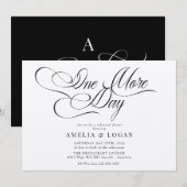 Minimalistischer Eleganter Chic | Abendessen Probe Einladung (Vorne/Hinten)