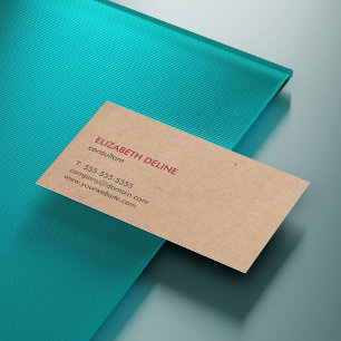Minimalistischer eleganter DRUCKPACKPAPIER-Berater Visitenkarte