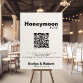 Minimalistischer Eleganter Formal Wedding Honeymoo Poster