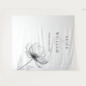 Minimalistischer, eleganter Foto-Stand Wandteppich (Vorderseite (Horizontal))