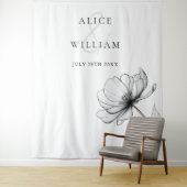 Minimalistischer, eleganter Foto-Stand Wandteppich (Beispiel)