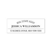 Minimalistischer eleganter Geschäftsname Beruflich Gummistempel (Prägung)