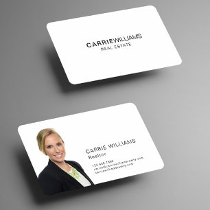 Minimalistischer Eleganter Immobilienmakler Einfac Visitenkarte
