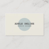 Minimalistischer, eleganter Innenarchitekt Visitenkarte (Vorderseite)