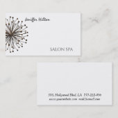 Minimalistischer, eleganter Kronleuchter Visitenkarte (Vorne/Hinten)