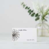 Minimalistischer, eleganter Kronleuchter Visitenkarte (Stehend Vorderseite)