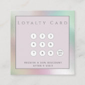 Minimalistischer, eleganter Luxus-Holografie-Treue Treuekarte (Vorderseite)