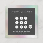 Minimalistischer, eleganter Luxus-Holografie-Treue Treuekarte (Vorderseite)