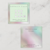 Minimalistischer, eleganter Luxus, holografisch Treuekarte (Vorne/Hinten)