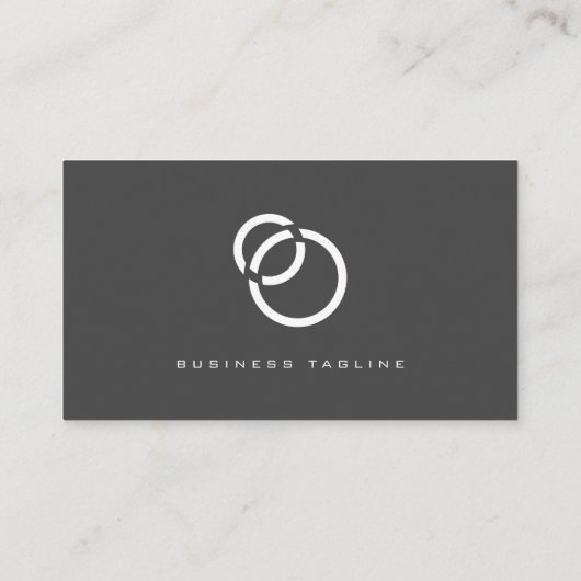 Minimalistischer Eleganter, moderner QR-Code Visitenkarte (Rückseite)