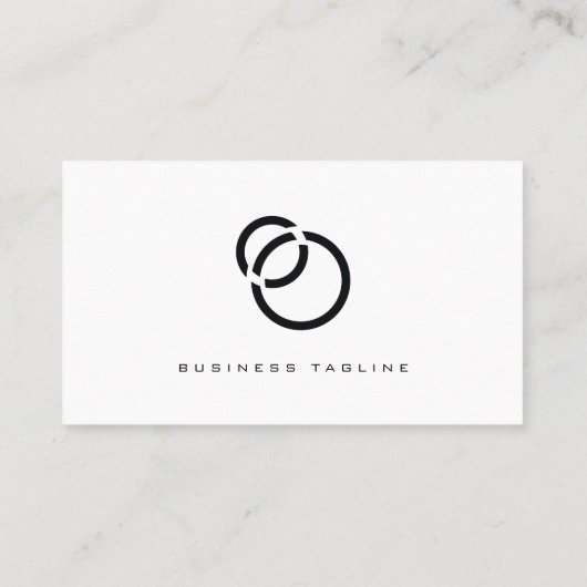 Minimalistischer Eleganter, moderner QR-Code Visitenkarte (Rückseite)