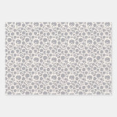 Minimalistischer Eleganter neutraler Grauschick Ab Geschenkpapier Set (Vorderseite 2)