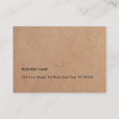 Minimalistischer, eleganter Papierberater Visitenkarte (Rückseite)