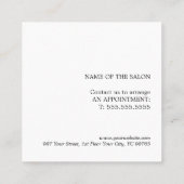 Minimalistischer Eleganter Pastel Beige Grüner Sal Rabattkarte (Rückseite)