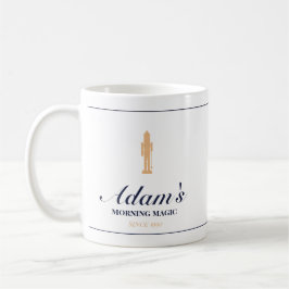 Minimalistischer eleganter personalisierter Weihna Kaffeetasse